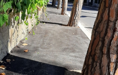 Rifacimento marciapiede Viale Cortina d'Ampezzo civico 76-92